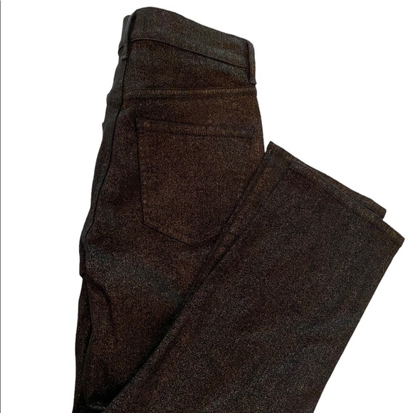 Express Super High Rise Glitter Sparkly Slim Ankle Jeans - Picture 2 of 7